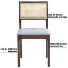 Kit 2 Cadeiras Decorativa Sala De Jantar Nivea Amêndoa G55 -