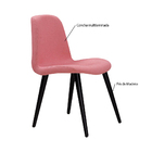 Kit 2 Cadeiras Decorativa Sala De Jantar Pés De Madeira Meyer