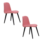 Kit 2 Cadeiras Decorativa Sala De Jantar Pés De Madeira Meyer