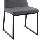 Kit 2 Cadeiras Decorativas Base Aço Preto F36 Linho Dmobiliar