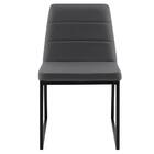 Kit 2 Cadeiras Decorativas Base Aço Preto F36 Linho Dmobiliar