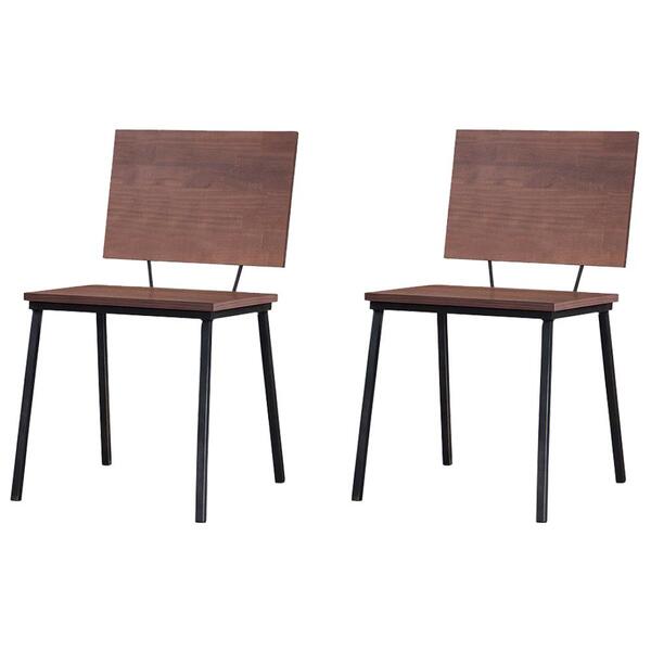 Kit 2 Cadeiras Decorativas Base Aço Preto I03 Dmobiliario