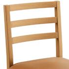 Kit 2 Cadeiras Decorativas Jade 02 Courino Base Madeira Maciç