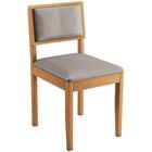 Kit 2 Cadeiras Decorativas Jade 04 Encosto Almofadado Madeira
