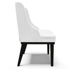 Kit 2 Cadeiras Decorativas Sala De Jantar Base Fixa De Madeir