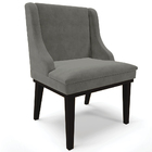 Kit 2 Cadeiras Decorativas Sala De Jantar Base Fixa De Madeir