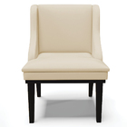 Kit 2 Cadeiras Decorativas Sala De Jantar Base Fixa De Madeir