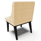 Kit 2 Cadeiras Decorativas Sala De Jantar Base Fixa De Madeir