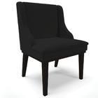 Kit 2 Cadeiras Decorativas Sala De Jantar Base Fixa De Madeir