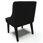 Kit 2 Cadeiras Decorativas Sala De Jantar Base Fixa De Madeir