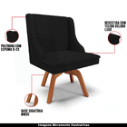 Kit 2 Cadeiras Decorativas Sala De Jantar Base Giratória De M