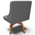 Kit 2 Cadeiras Decorativas Sala De Jantar Base Giratória De M