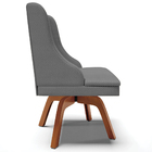 Kit 2 Cadeiras Decorativas Sala De Jantar Base Giratória De M