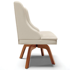 Kit 2 Cadeiras Decorativas Sala De Jantar Base Giratória De M