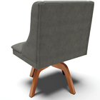 Kit 2 Cadeiras Decorativas Sala De Jantar Base Giratória De M