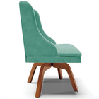 Kit 2 Cadeiras Decorativas Sala De Jantar Base Giratória De M