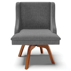 Kit 2 Cadeiras Decorativas Sala De Jantar Base Giratória De M