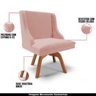 Kit 2 Cadeiras Decorativas Sala De Jantar Base Giratória De M