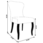 Kit 2 Cadeiras Decorativas Sala De Jantar Duque Madeira Pu Si