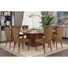 Kit 2 Cadeiras Decorativas Sala De Jantar Duque Madeira Pu Si