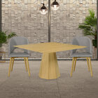 Kit 2 Cadeiras Decorativas Sala De Jantar Madeira Maciça Hada