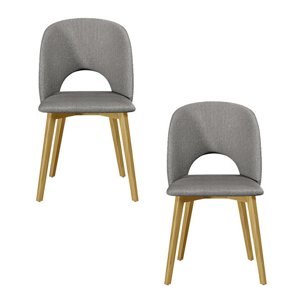 Kit 2 Cadeiras Decorativas Sala De Jantar Madeira Maciça Hada