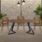 Kit 2 Cadeiras Decorativas Sala De Jantar Madeira Maciça Hada