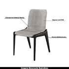 Kit 2 Cadeiras Decorativas Sala De Jantar Madeira Maciça Pige