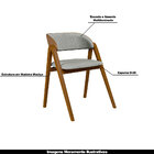 Kit 2 Cadeiras Decorativas Sala De Jantar Madeira Maciça Savi