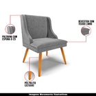 Kit 2 Cadeiras Decorativas Sala De Jantar Pés Palito De Madei