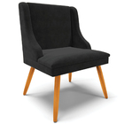 Kit 2 Cadeiras Decorativas Sala De Jantar Pés Palito De Madei