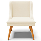 Kit 2 Cadeiras Decorativas Sala De Jantar Pés Palito De Madei