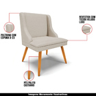 Kit 2 Cadeiras Decorativas Sala De Jantar Pés Palito De Madei