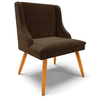 Kit 2 Cadeiras Decorativas Sala De Jantar Pés Palito De Madei