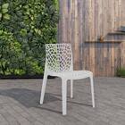 Kit 2 Cadeiras Decorativas Sala E Cozinha Cruzzer (pp) Branca