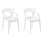 Kit 2 Cadeiras Decorativas Sala E Cozinha Feliti (pp) Branca