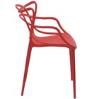 Kit 2 Cadeiras Decorativas Sala E Cozinha Feliti (pp) Vermelh