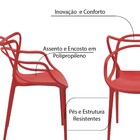 Kit 2 Cadeiras Decorativas Sala E Cozinha Feliti (pp) Vermelh