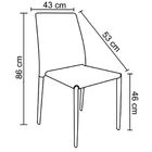 Kit 2 Cadeiras Decorativas Sala E Cozinha Karma Pvc Marrom G5