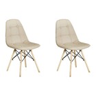 Kit 2 Cadeiras Decorativas Sala E Escritório Cadenna Pu Sinté