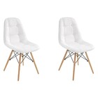 Kit 2 Cadeiras Decorativas Sala E Escritório Cadenna Pu Sinté