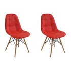 Kit 2 Cadeiras Decorativas Sala E Escritório Cadenna Pu Sinté