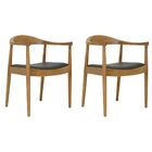 Kit 2 Cadeiras Decorativas Sala E Escritório Colonial Madeira