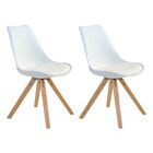 Kit 2 Cadeiras Decorativas Sala E Escritório Neo (pp) Branca