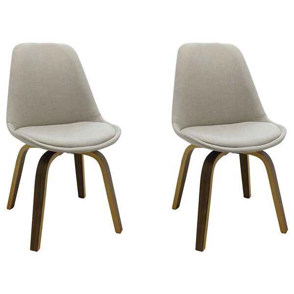 Kit 2 Cadeiras Decorativas Sala E Escritório Softline Linho B