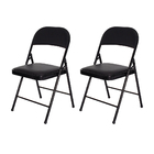 Kit 2 Cadeiras Dobrável De Bar Restaurante De Ferro Aço Assen