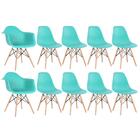 Kit 2 Cadeiras Eames Daw Com Braços + 8 Cadeiras Eiffel Dsw -