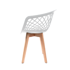 Kit 2 Cadeiras Eames Design Wood Web Branca