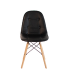 Kit 2 Cadeiras Eames Eiffel Estofada Botonê 130c Preto