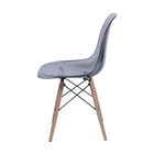 Kit 2 Cadeiras Eames Wood Design Eiffel Jantar Fume